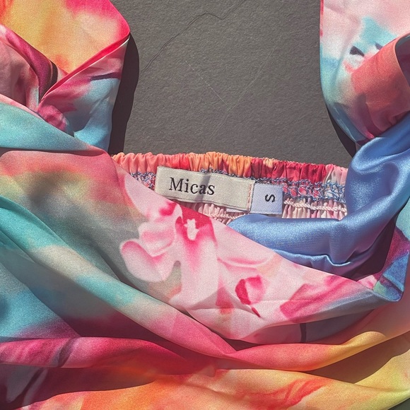 Micas Tie Dye Print Cami Crop Top – MULTICOLOR NWOT - Picture 2 of 3